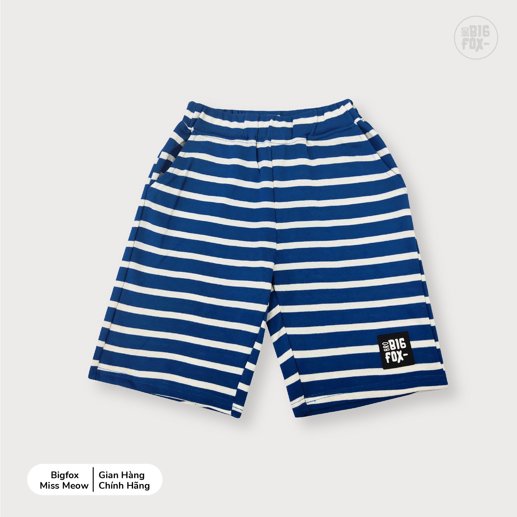 Quần short cho bé trai BIGFOX - MISS MEOW vải cotton mịn phối áo phông cực đẹp cỡ trẻ em 3,4,5,6,7,8,9,10,11,12,13,14,15 tuổi