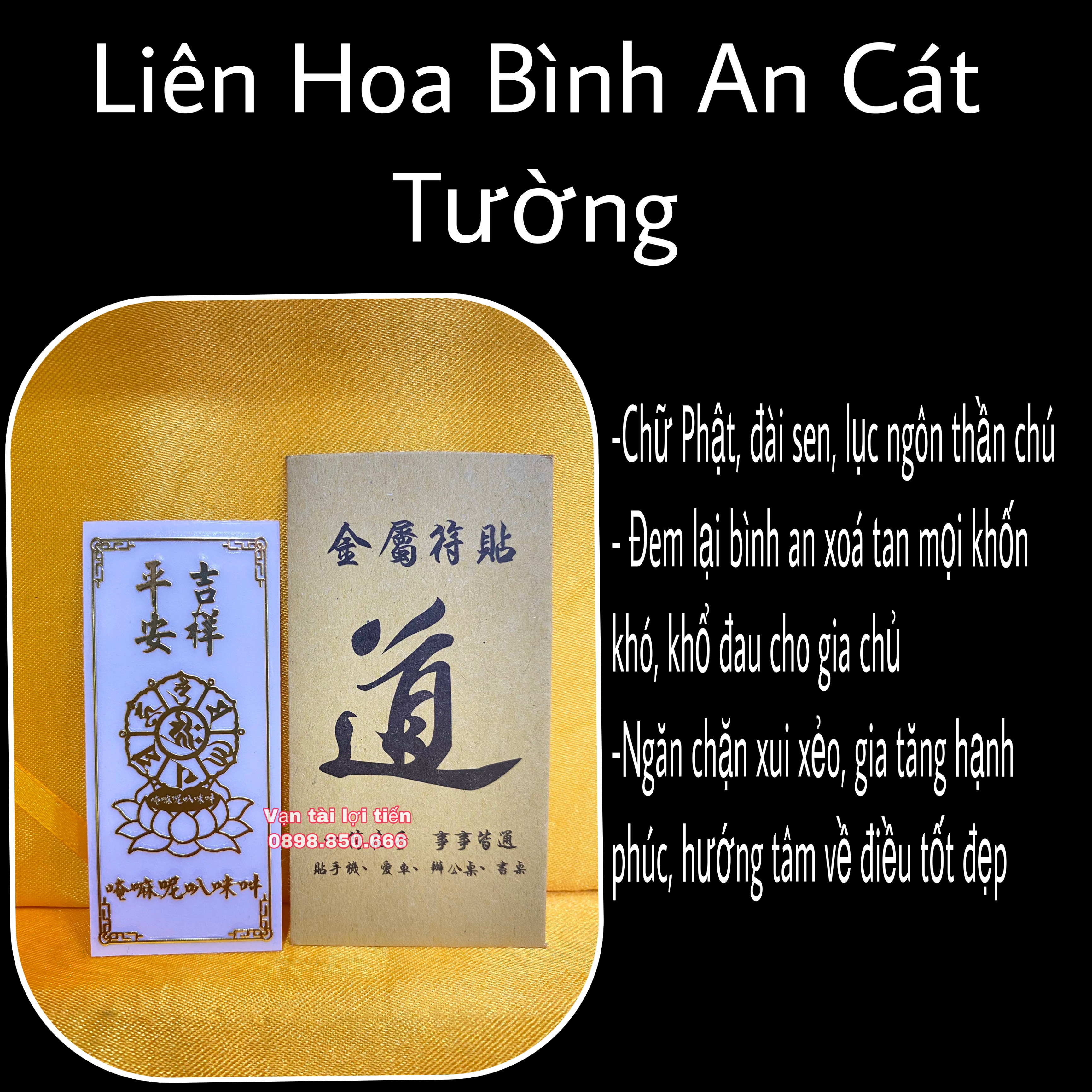 [HCM]Linh phù liên hoa bình an cát tường