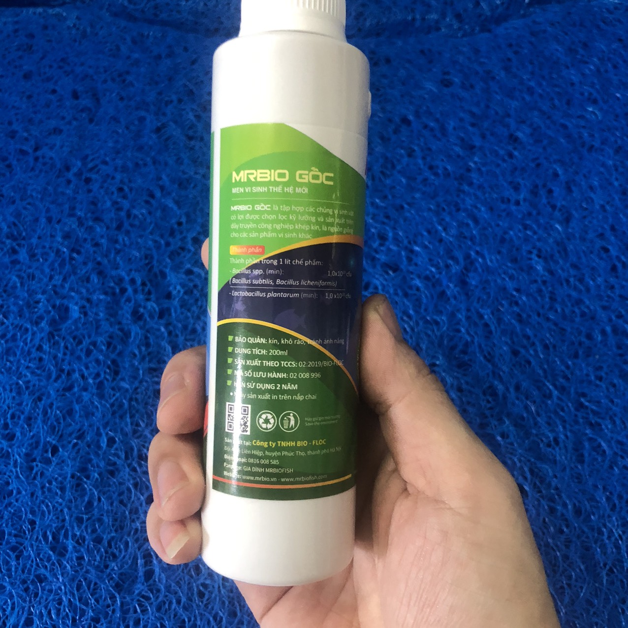 MEN VI SINH MRBIO GỐC CHO BỂ CÁ CẢNH