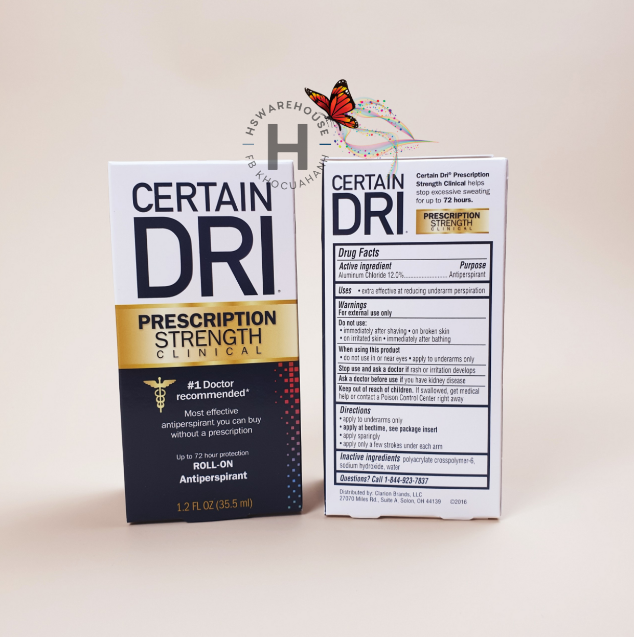 [35ml - bill Mỹ] Lăn khử mùi Certain DRI, HSD T06.2026