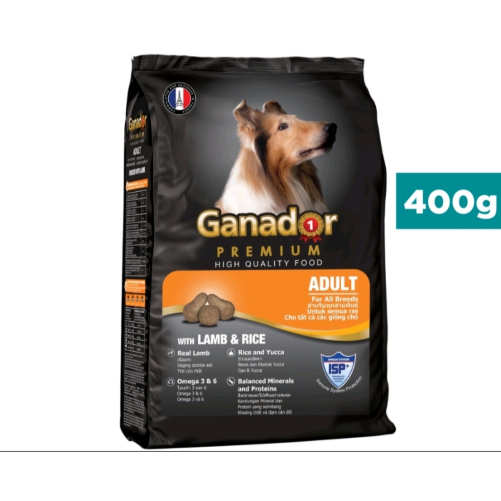 Thức ăn hạt cho chó Ganador 400g chó lớn, chó con