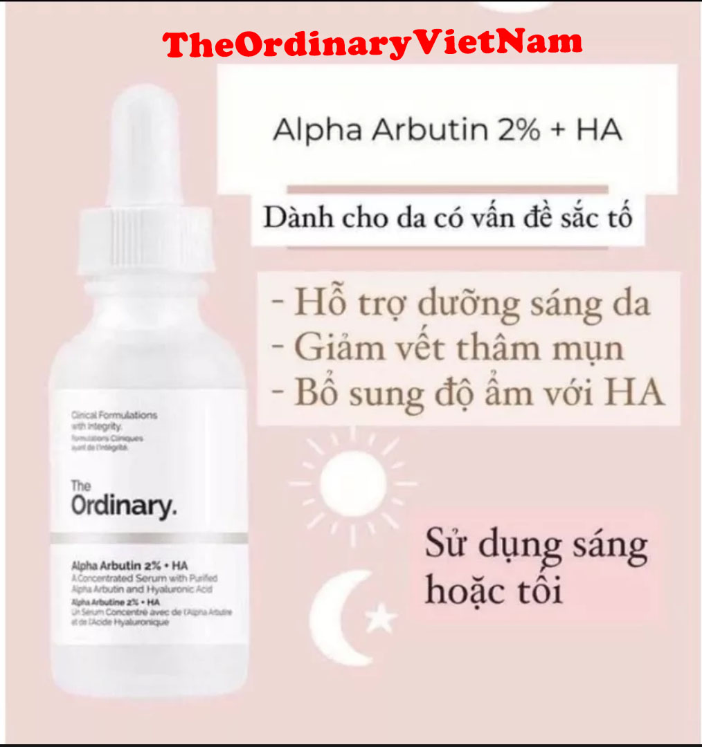 [HN] Serum The Odinary Alpha Arbutin 2% + HA 30ml Làm Trắng Da,Dịu Da
