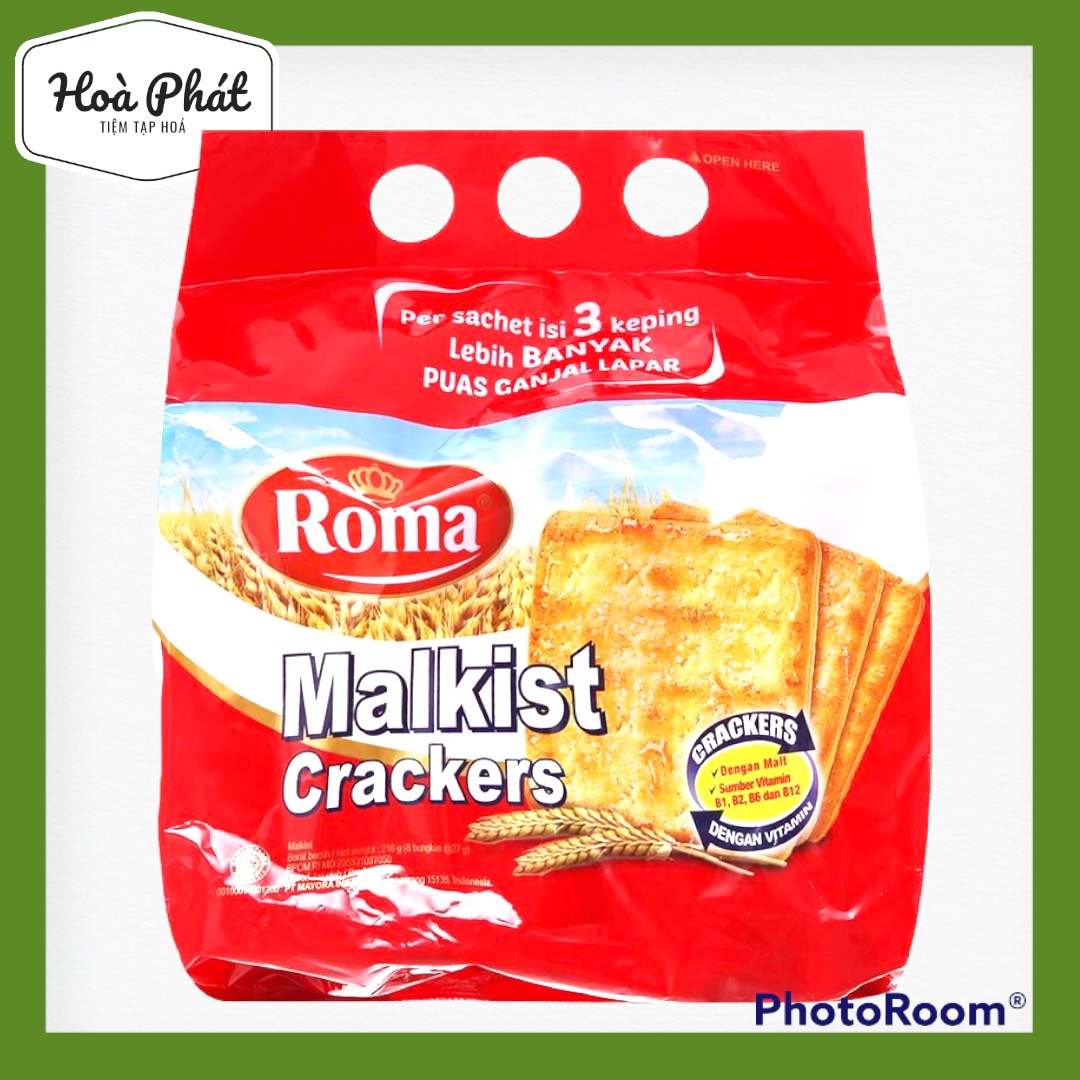 Bánh Malkist Crackers Roma gói 216g