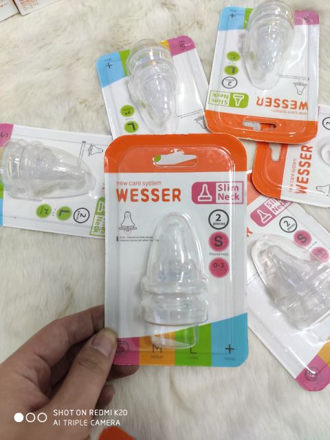 Núm Ti Cổ Hẹp Wesser Đủ Size