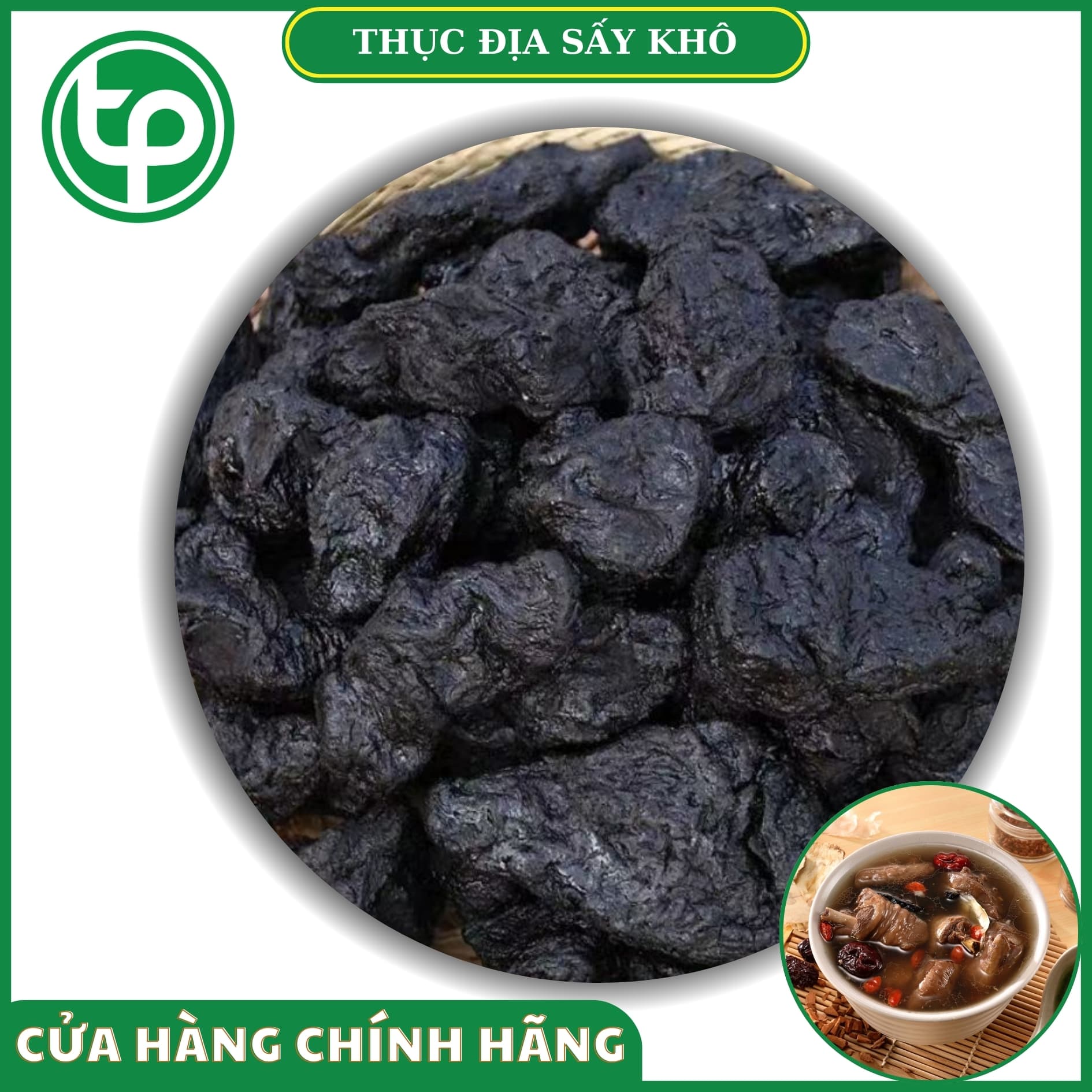 Thục địa khô 100g - Thảo Dược Tấn Phát