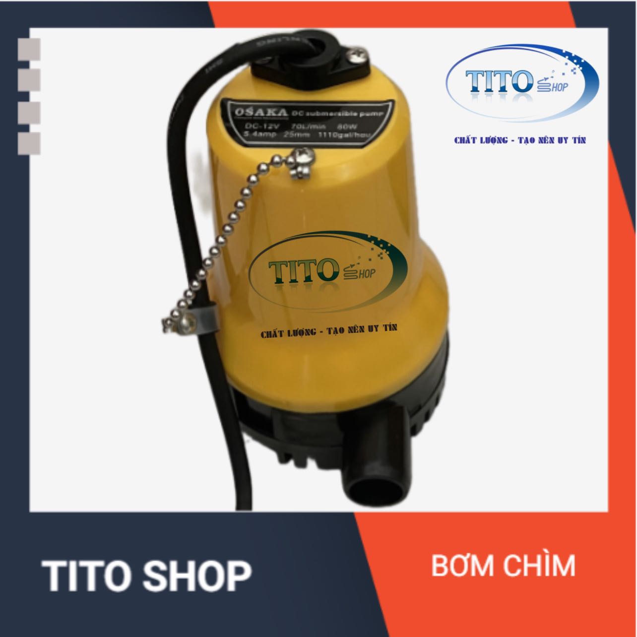 Máy bơm chìm nhựa 12v