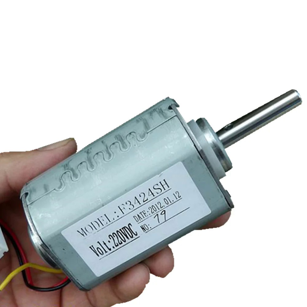 Micro 220V động cơ máy phát điện đôi bóng mang hiệu quả cao Máy phát điện tuabin gió không chổi than DC động cơ DIY