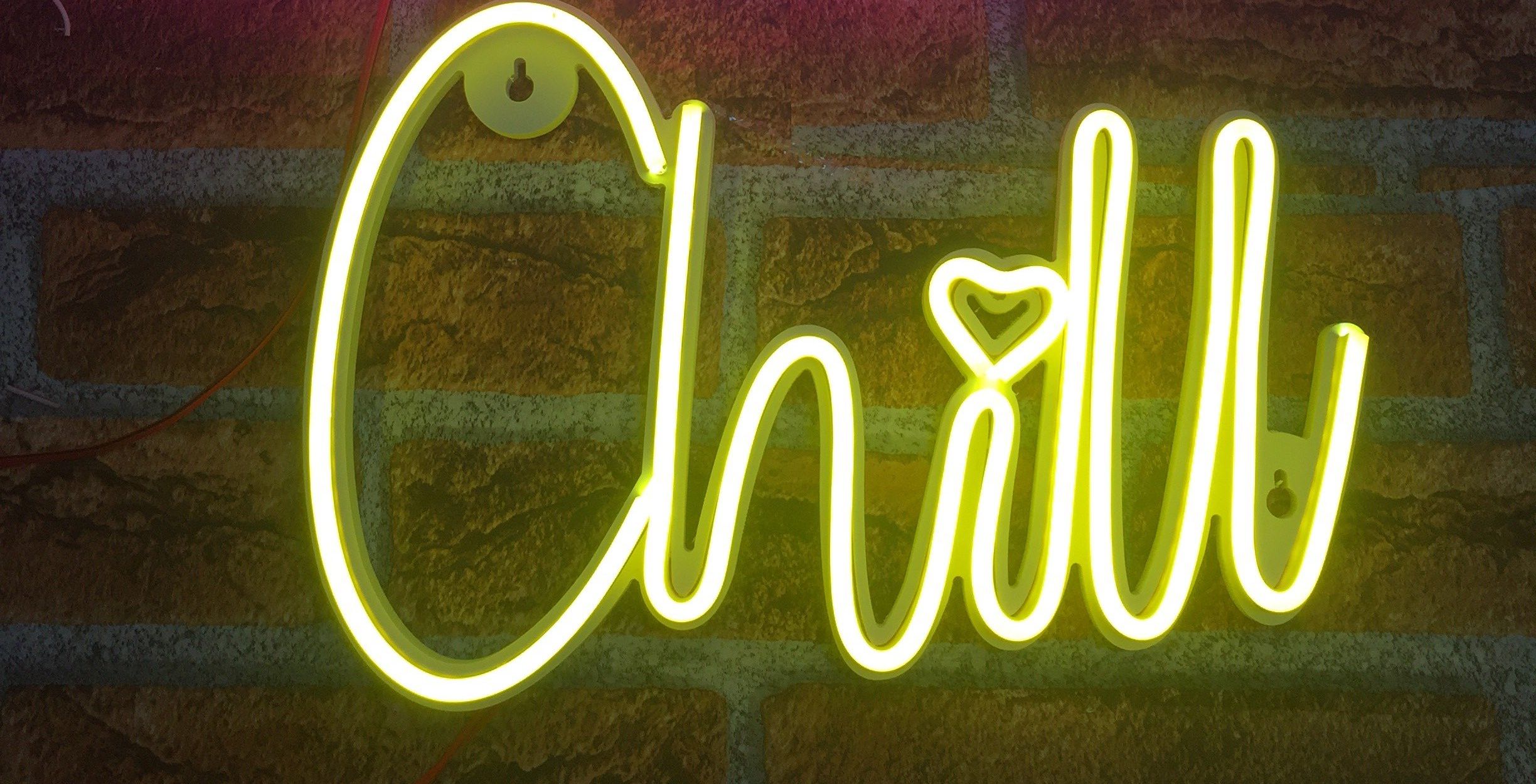 [Chill][TẶNG KÈM MÓC DÁN MINI] Đèn led neon trang trí, led neon decor, led neon, đèn ngủ cho phòng ngủ, phòng khách, quán xá,led neon mini mẫu hình chữ “ Chill” ( Kích thước 20x30cm ).