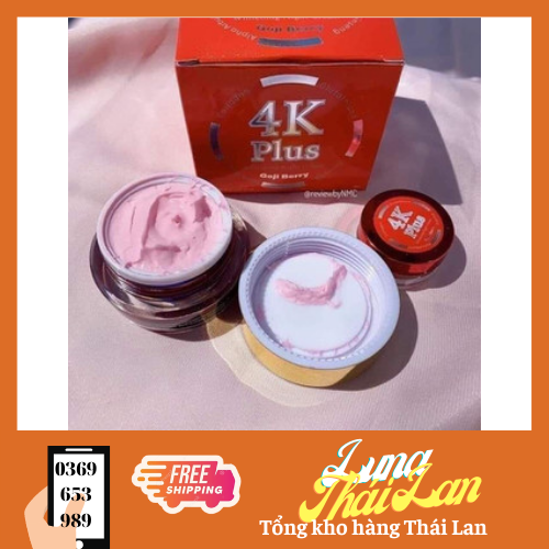 Kem 4k Plus Thái Lan dưỡng trắng da 30g