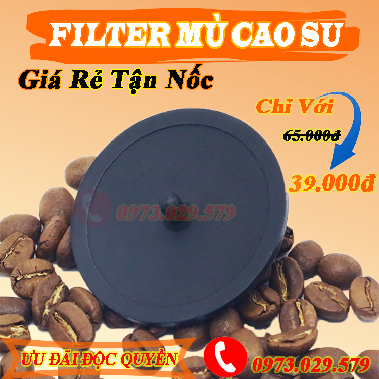 Phin Mù Cao Su / Filter Cao Su Vệ Sinh Máy Pha Cà Phê - Phụ Kiện & Linh Kiện Máy Pha Cafe.