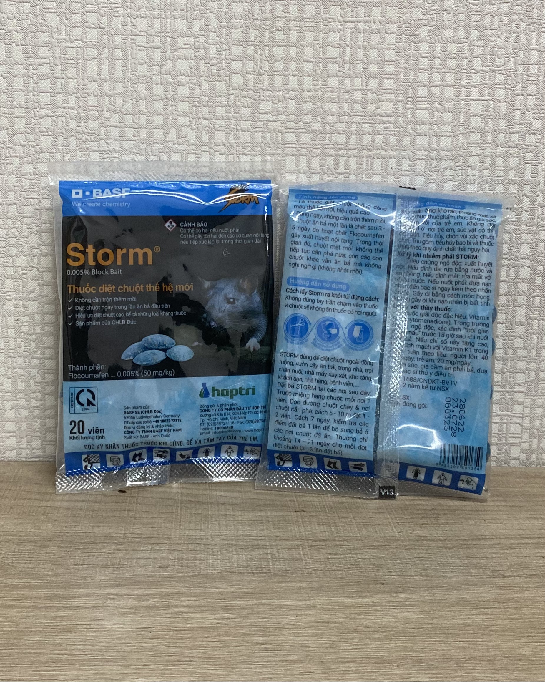 Thuốc diệt chuột thế hệ mới storm gói 20 viên