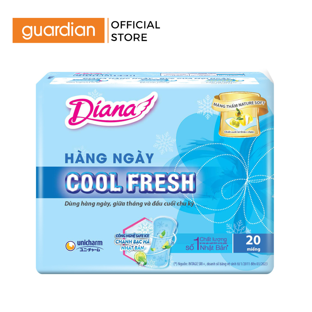 Băng Vệ Sinh Hàng Ngày Sensi Cool Fresh Diana 20 Miếng