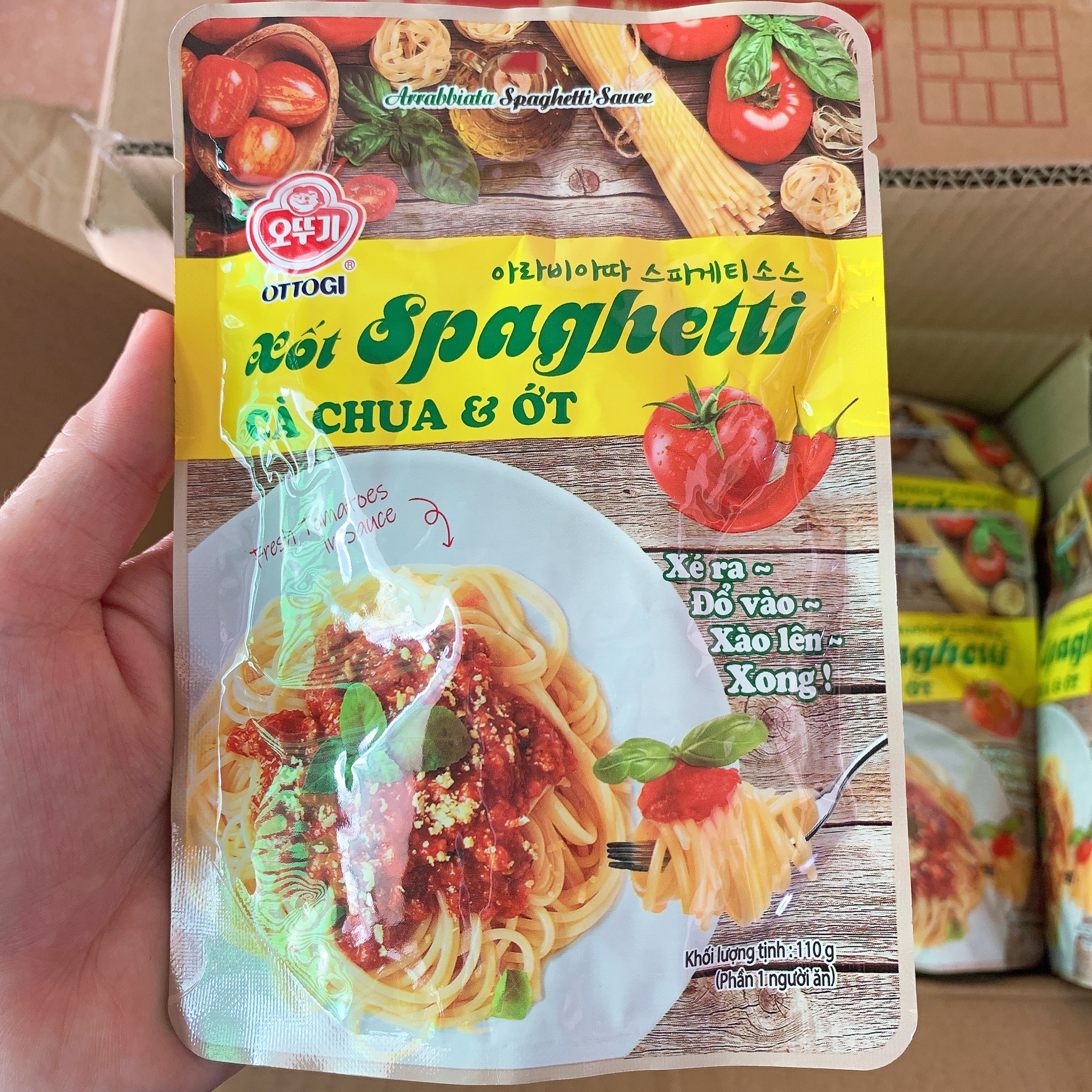 Xốt mì Spaghetti vị cà chua Ottogi gói 110g
