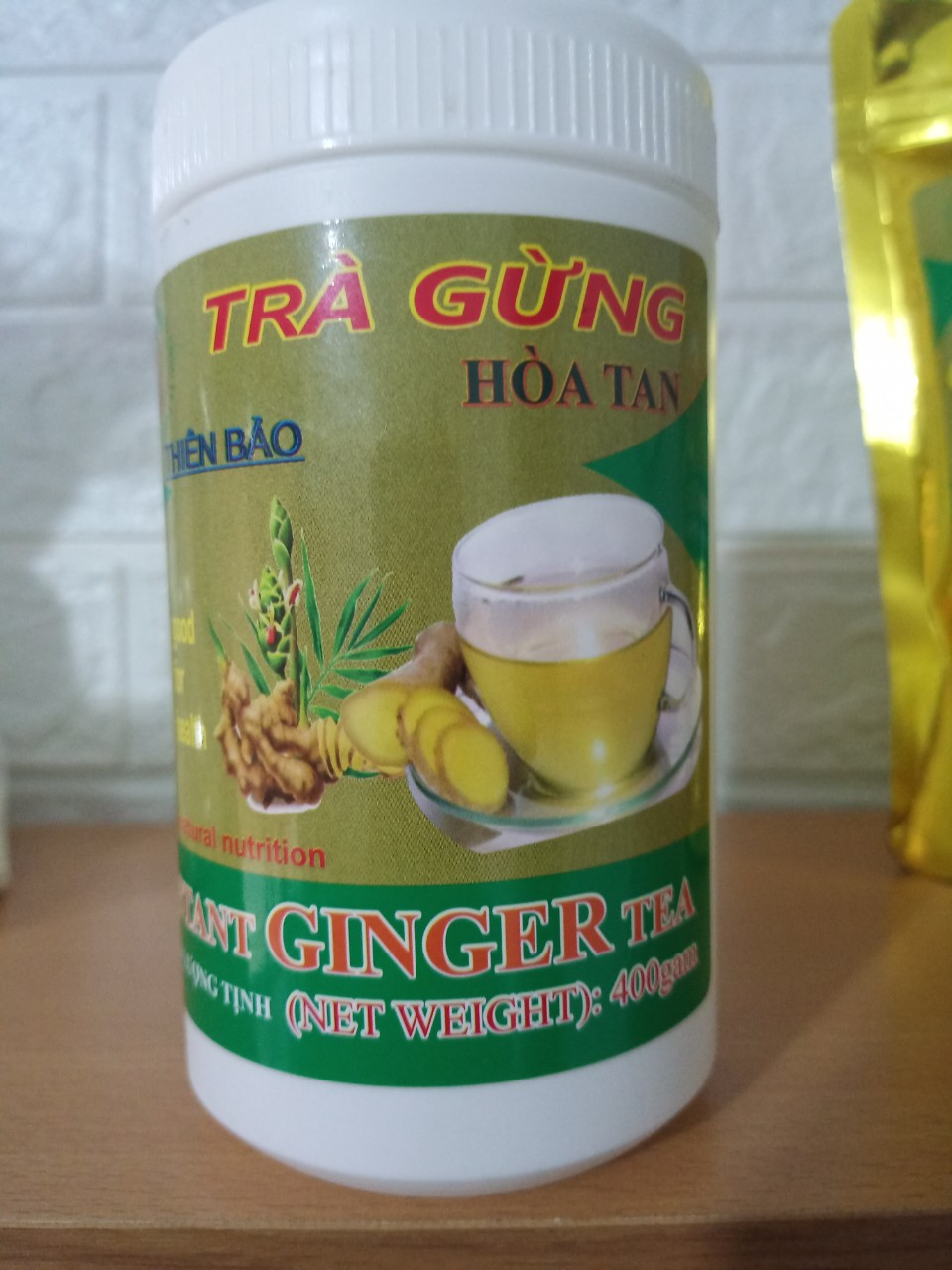 trà gừng xuyên tâm liên hòa tan