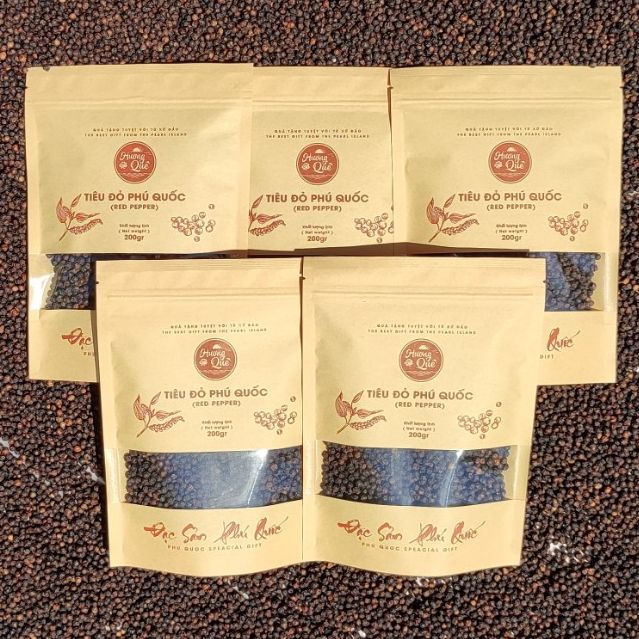 1 KG Tiêu Đỏ Phú Quốc - 5 Túi zip 200g