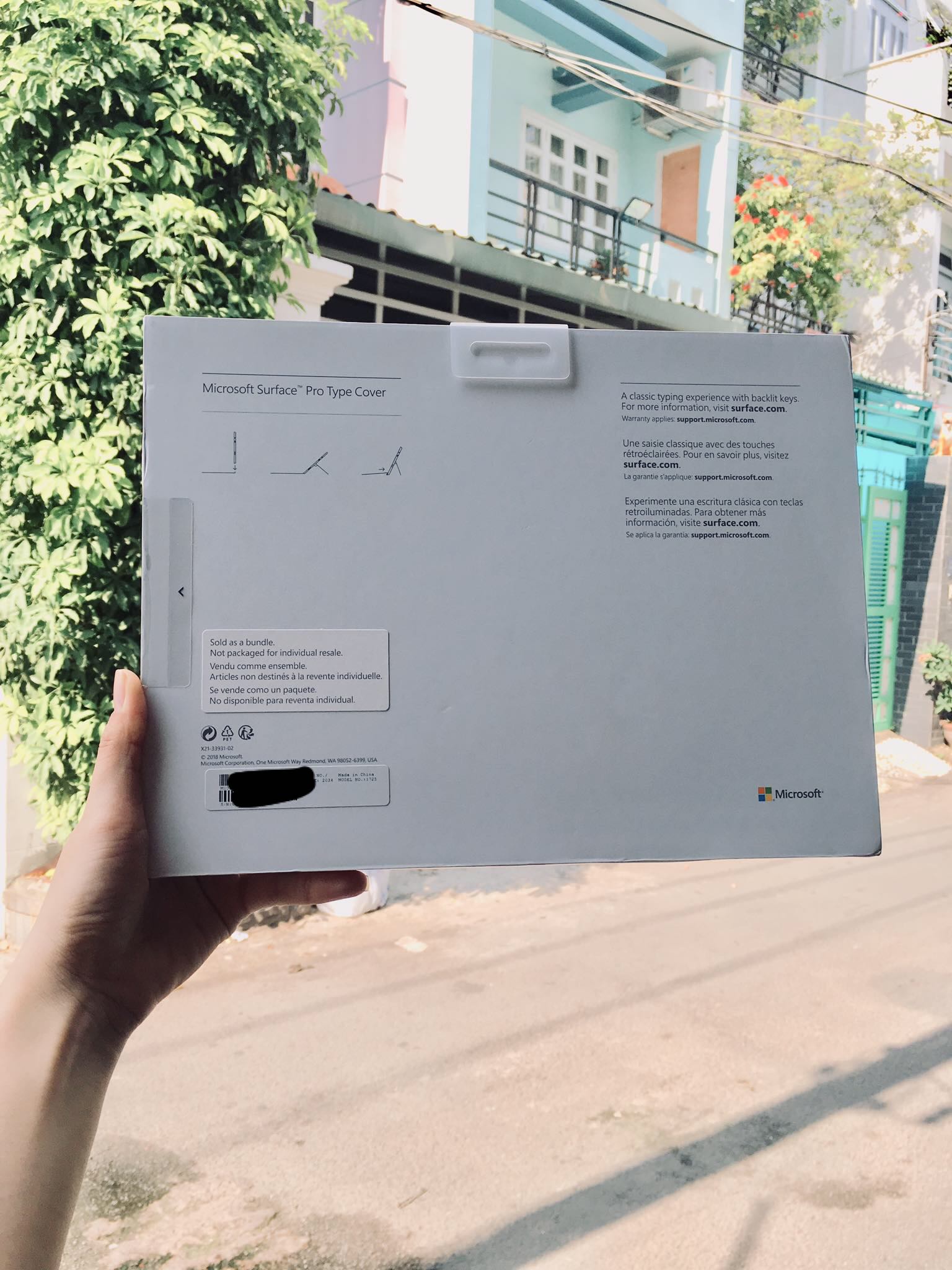 Bàn Phím Microsoft Surface Pro Type Cover (Đen)