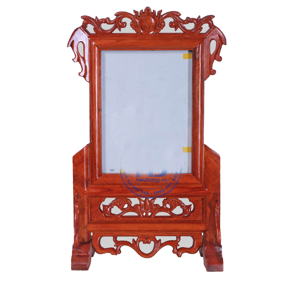 Khung ảnh thờ gỗ hương,khung ảnh đơn hoa lá tây nhiều cỡ ảnh