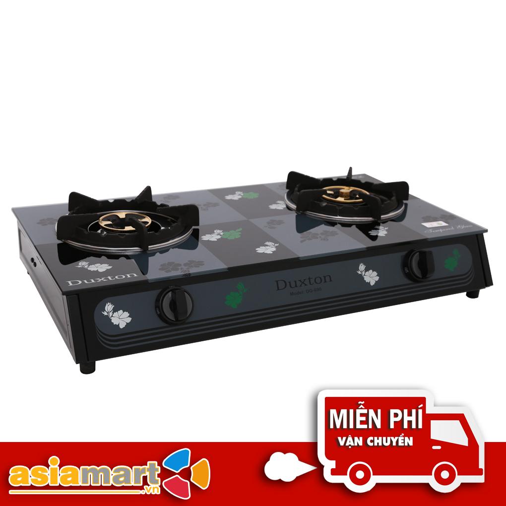 Bếp gas đôi mặt kính kiềng gang Duxton DG-690