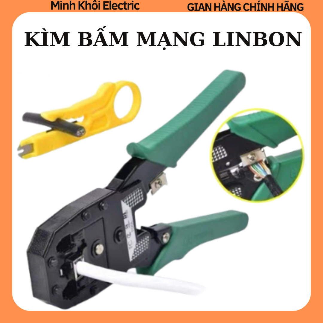 Kìm bấm mạng LINBON L-1083 đa năng,kìm mạng, kìm bấm dây mạng, kềm mạng,kềm bấm mạng, kềm bấm dây mạng Linbon