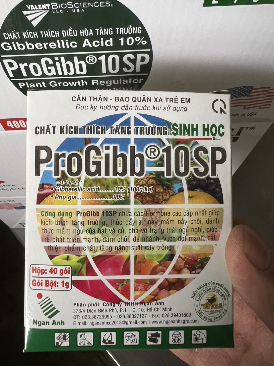 Phân bón lá kích thích tăng trưởng ProGibb 10SP (GA3 gói 1gr)