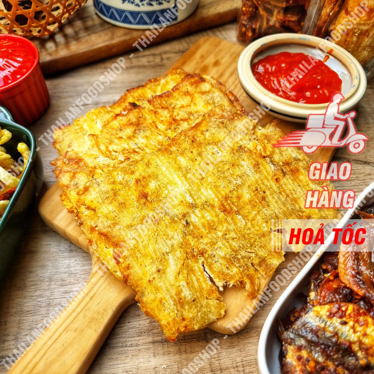 Khô cá thiều miếng nha trang - lon 300gr