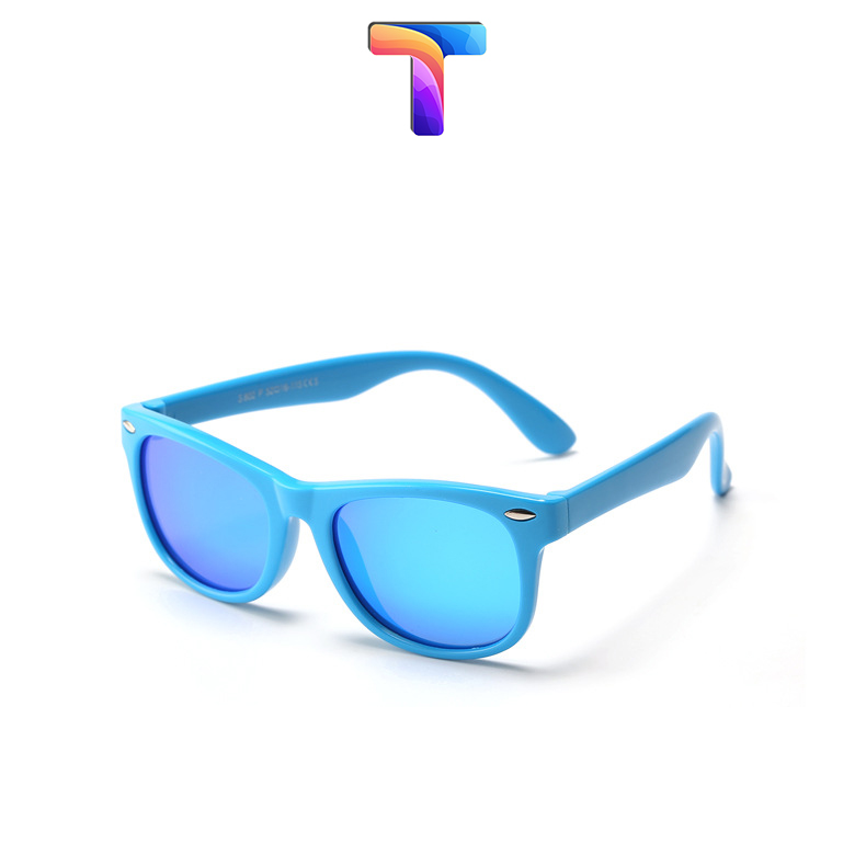 [Nhiều màu] Mắt kính râm trẻ em tráng gương phân cực Polarized D802