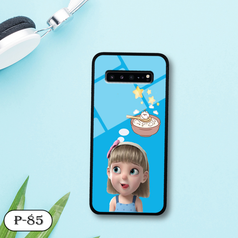 Ốp lưng kính 3D cute Samsung S10 5G
