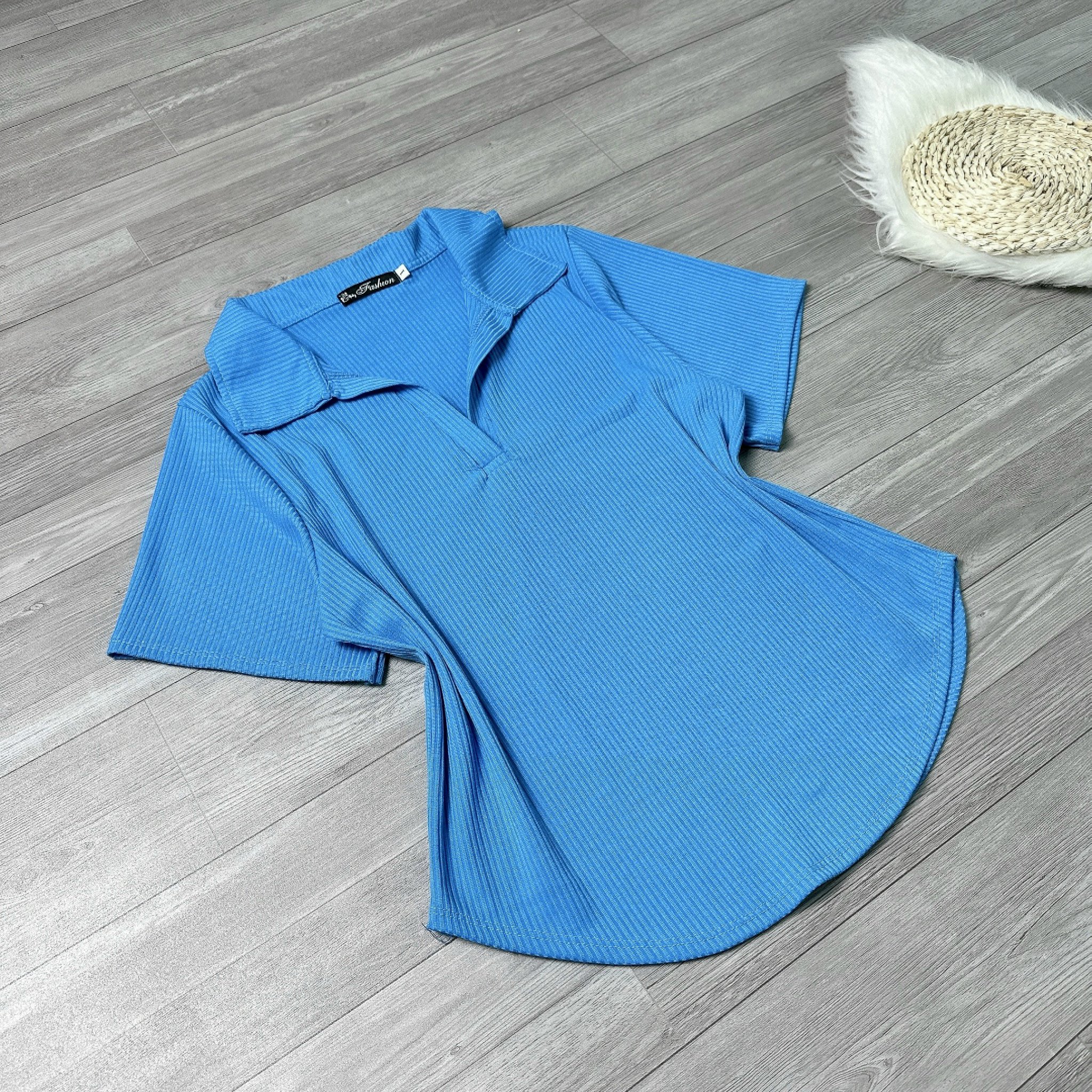 Bigsize women's polo shirt ladies loose casual elastic rib pants maternity short pants g120