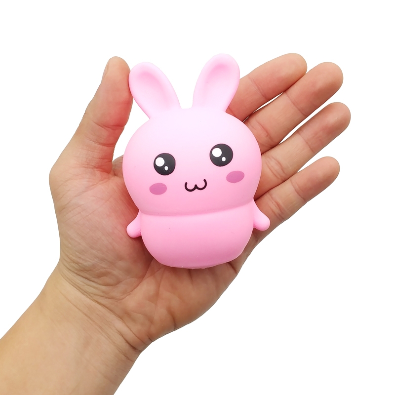 Đồ Chơi Squishy Hình Thỏ Con LU11 - Màu Hồng