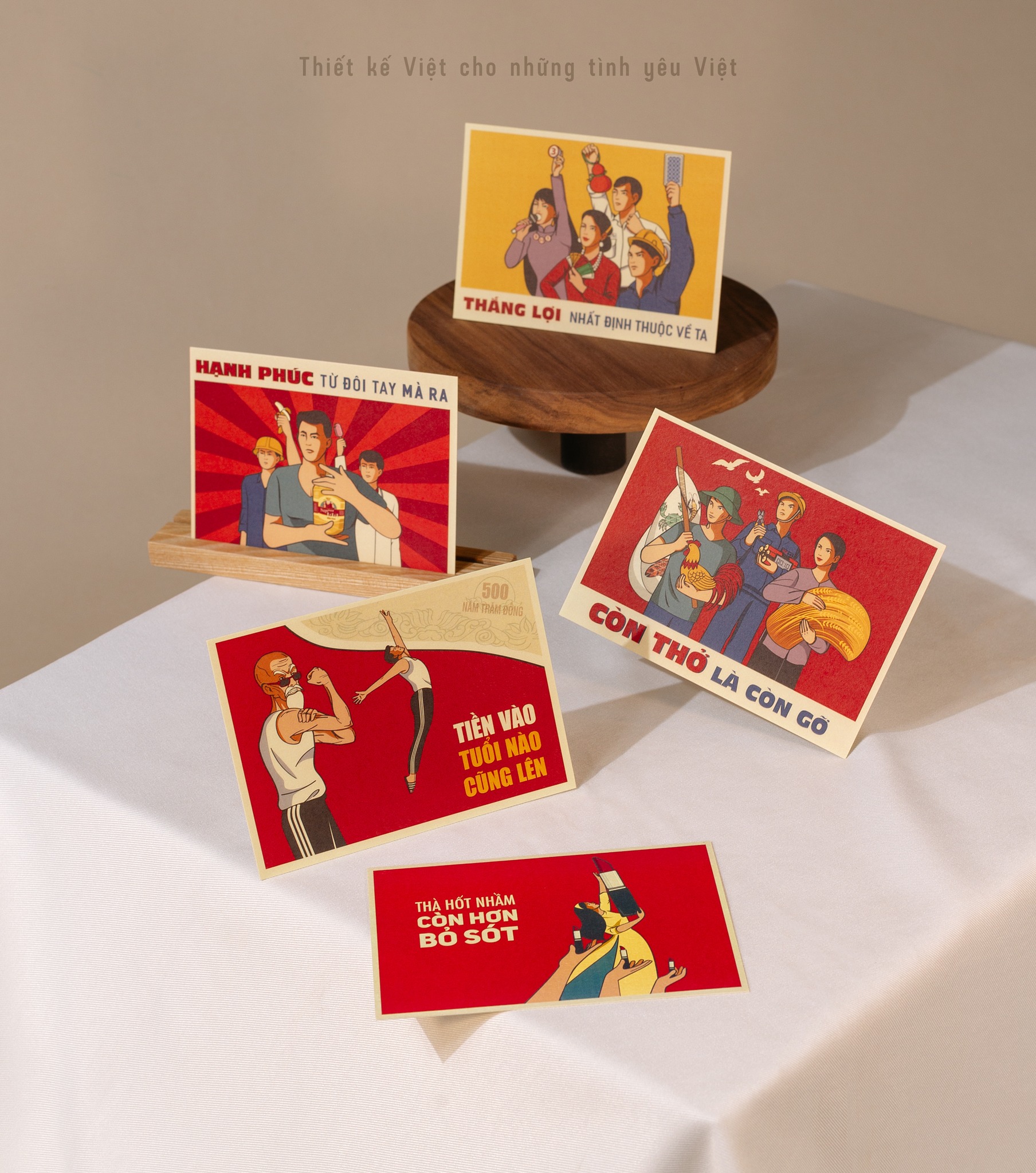 Postcard tranh cổ động Propaganda