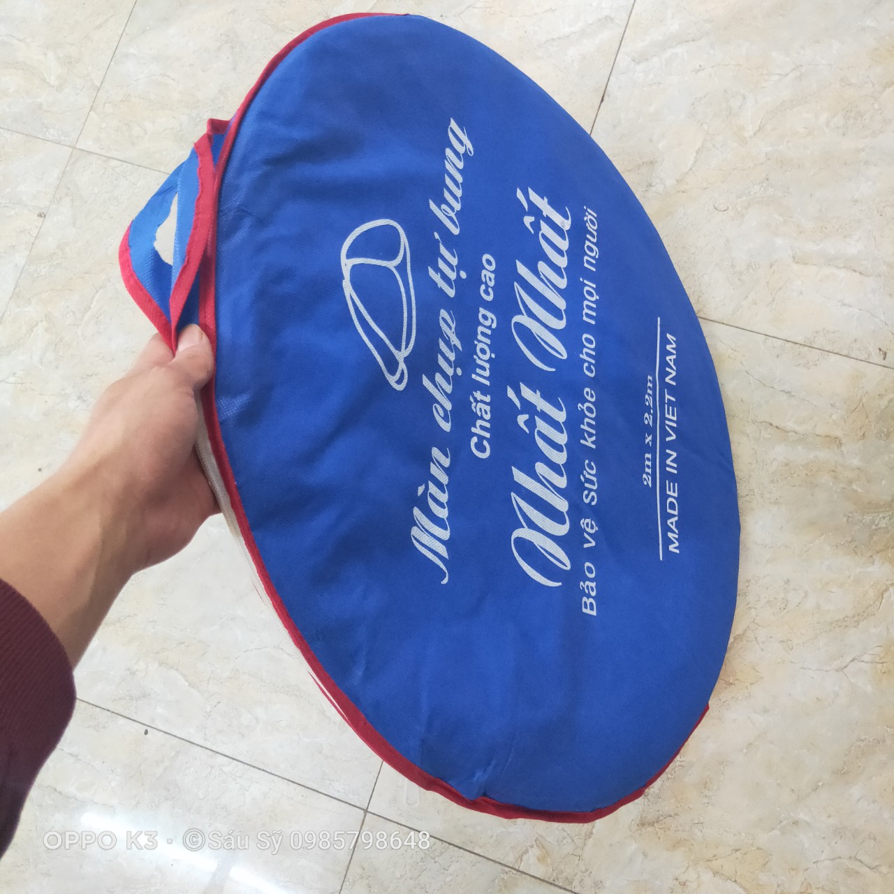 Màn chụp tự bung Di động không đáy đủ Size