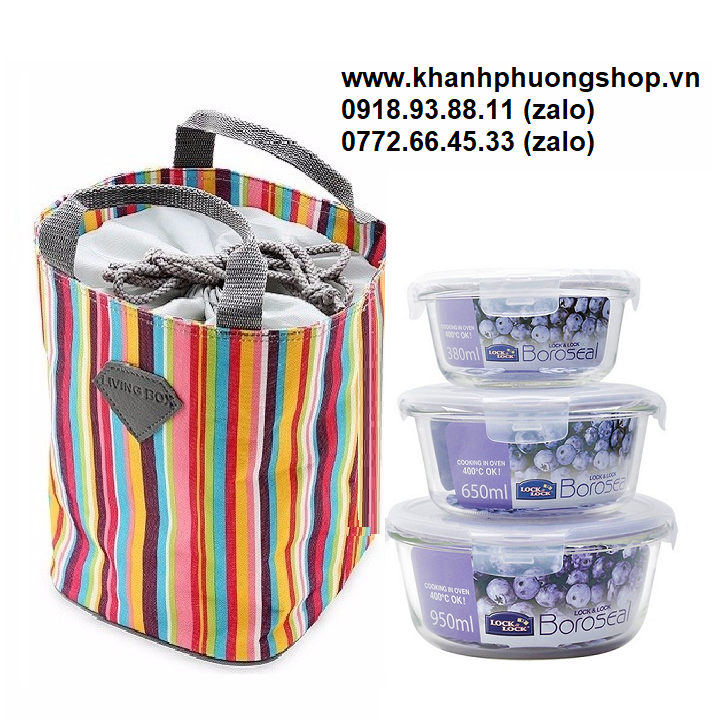 hộp cơm thủy tinh lock&amp;lock - hộp cơm thủy tinh