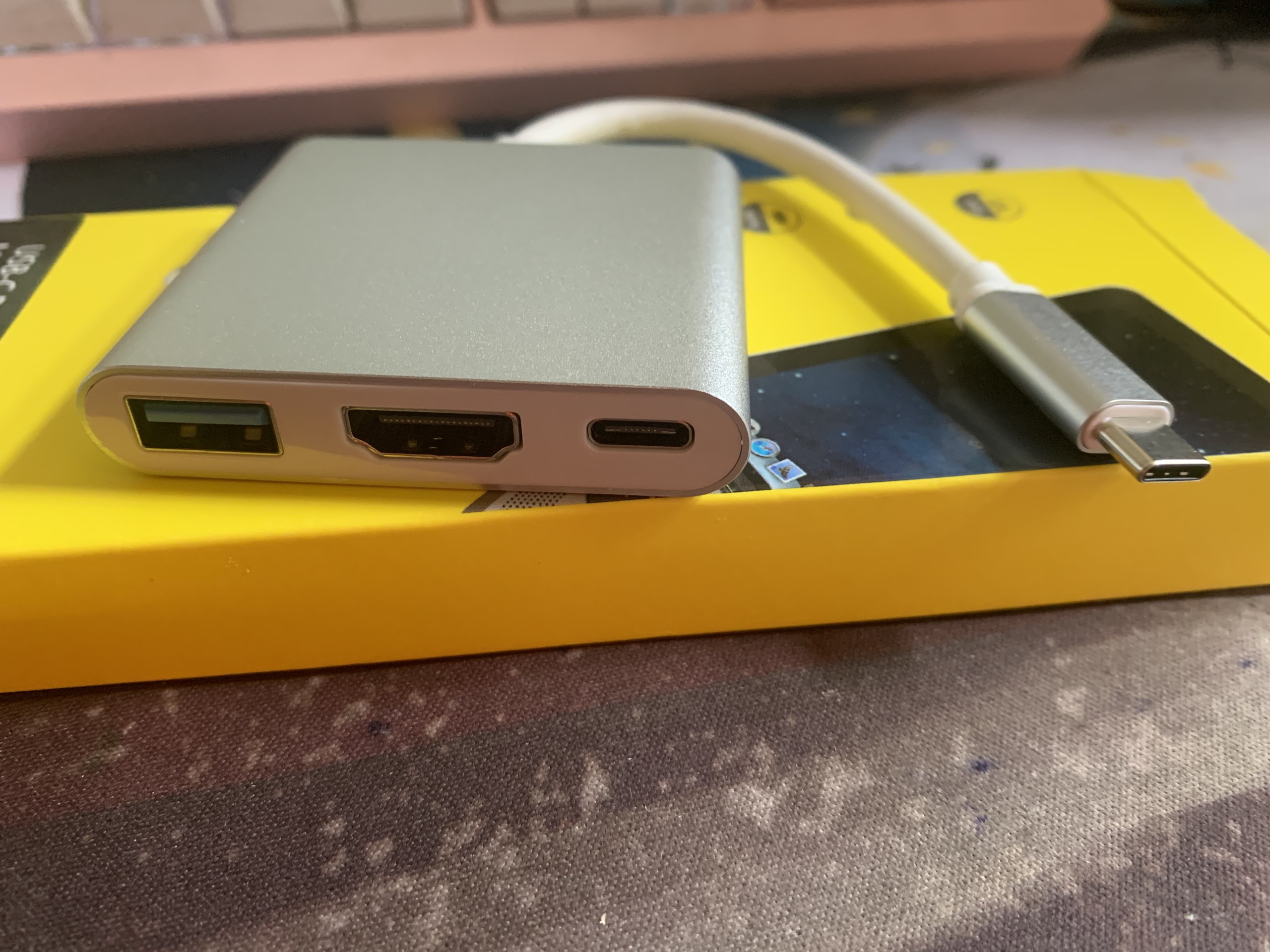 Cáp chuyển type c ra HDMI + USB 3.0+ TYPE C