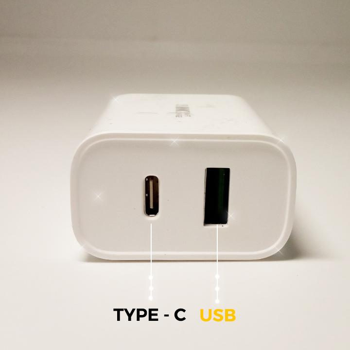 Cóc sạc nhanh cho iPhone Remax WP-U72 2 cổng USB QC3.0+PD Max 18W