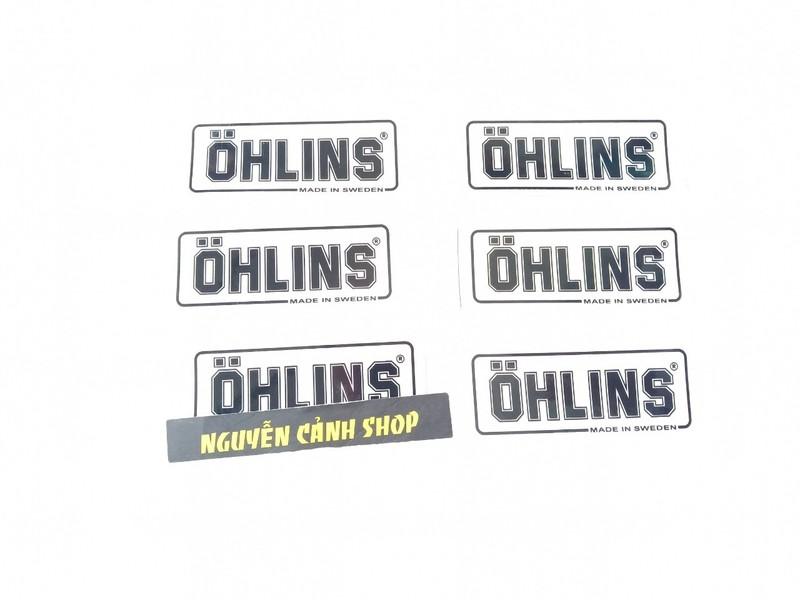 Tem dán phuộc ohlins 1 tem