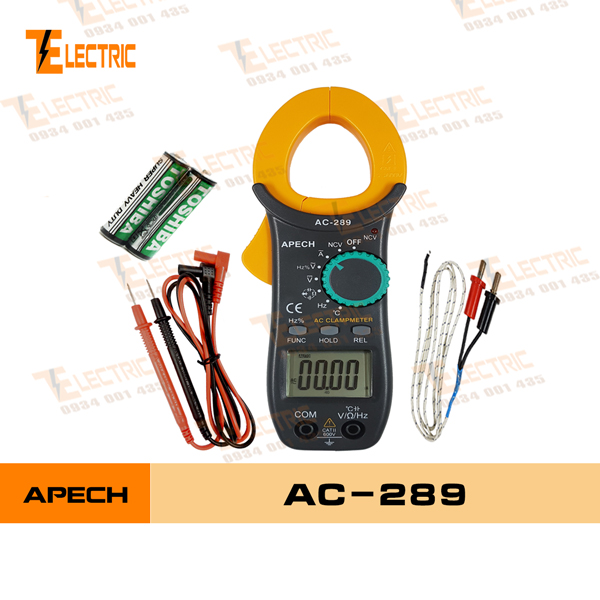 [HCM]Apech AC-289 Ampe kìm đo điện đo dòng điện AC 400A