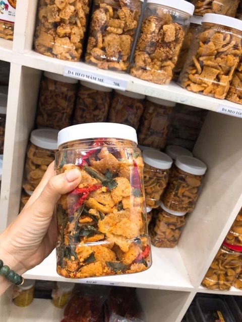 3 hủ Da Heo Sấy Tỏi Ớt (150gr/hủ)
