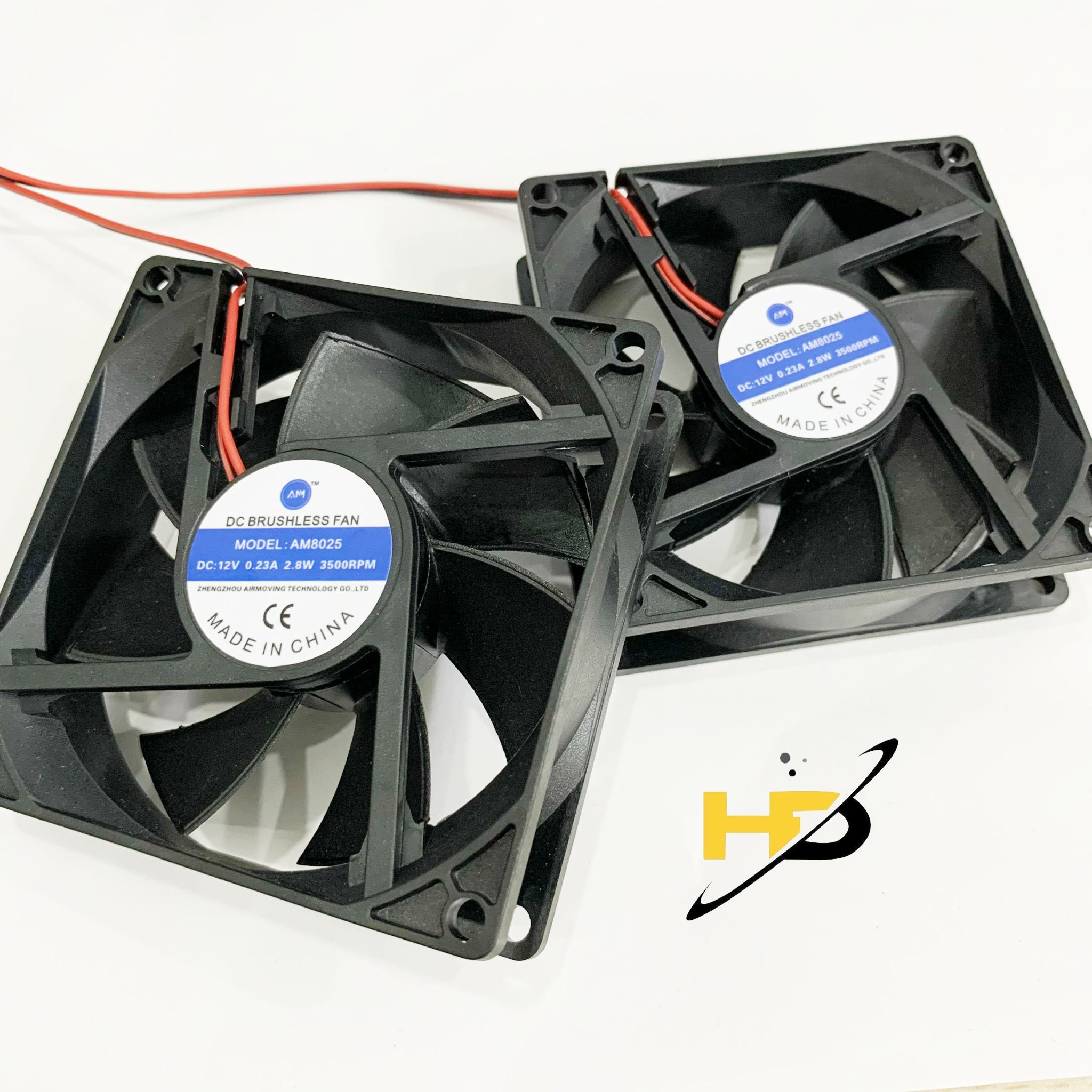 Quạt tản nhiệt brushless 12v 3000rpm 8x8x2.5cm thổi nhiệt hút mùi pc