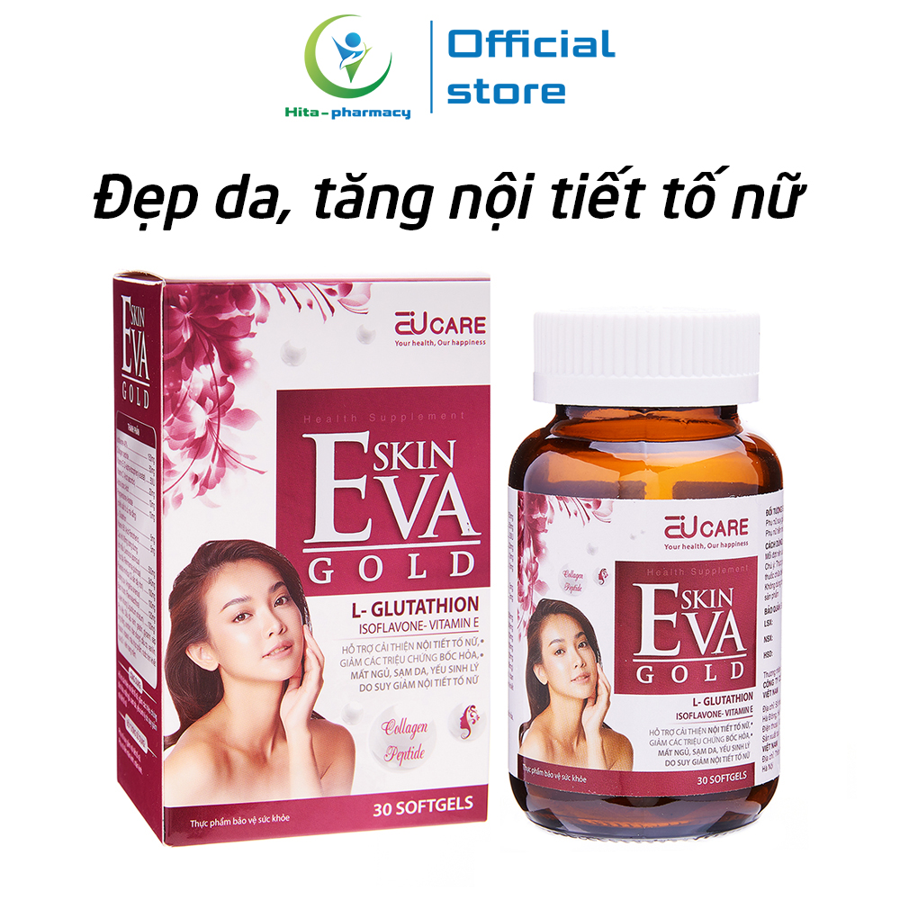 Skin Eva Gold giúp đẹp da, tăng nội tiết tố nữ, giảm nám sạm da, khô da