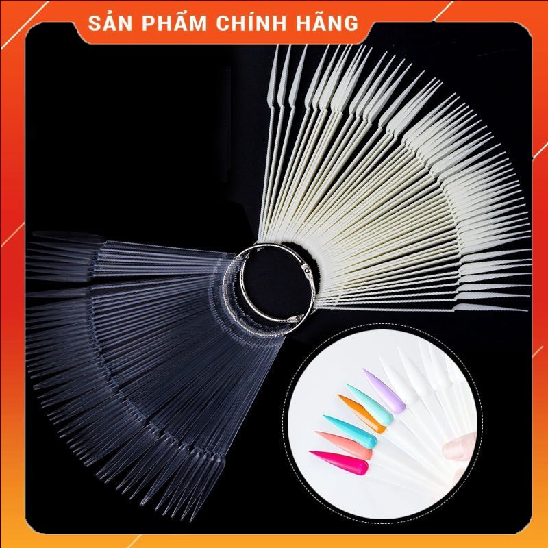 Móng que tập sơn mẫu - set 50 móng dành cho học nail