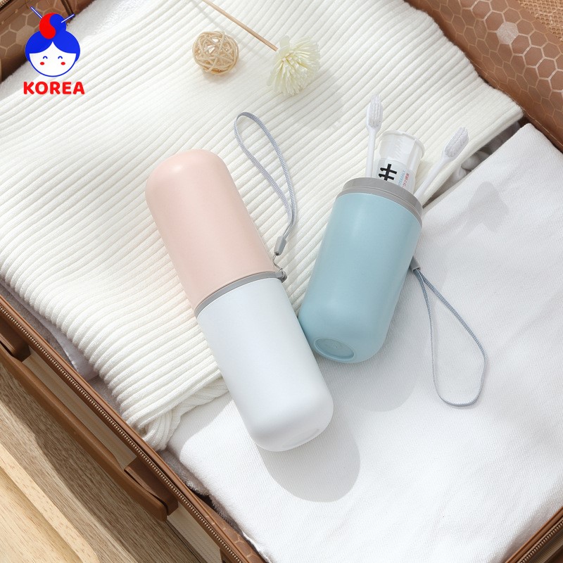 [HCM]Hộp đựng bàn chải kem đánh răng du lịch tiện dụng hai màu GIA DỤNG KOREA (Mẫu 3)