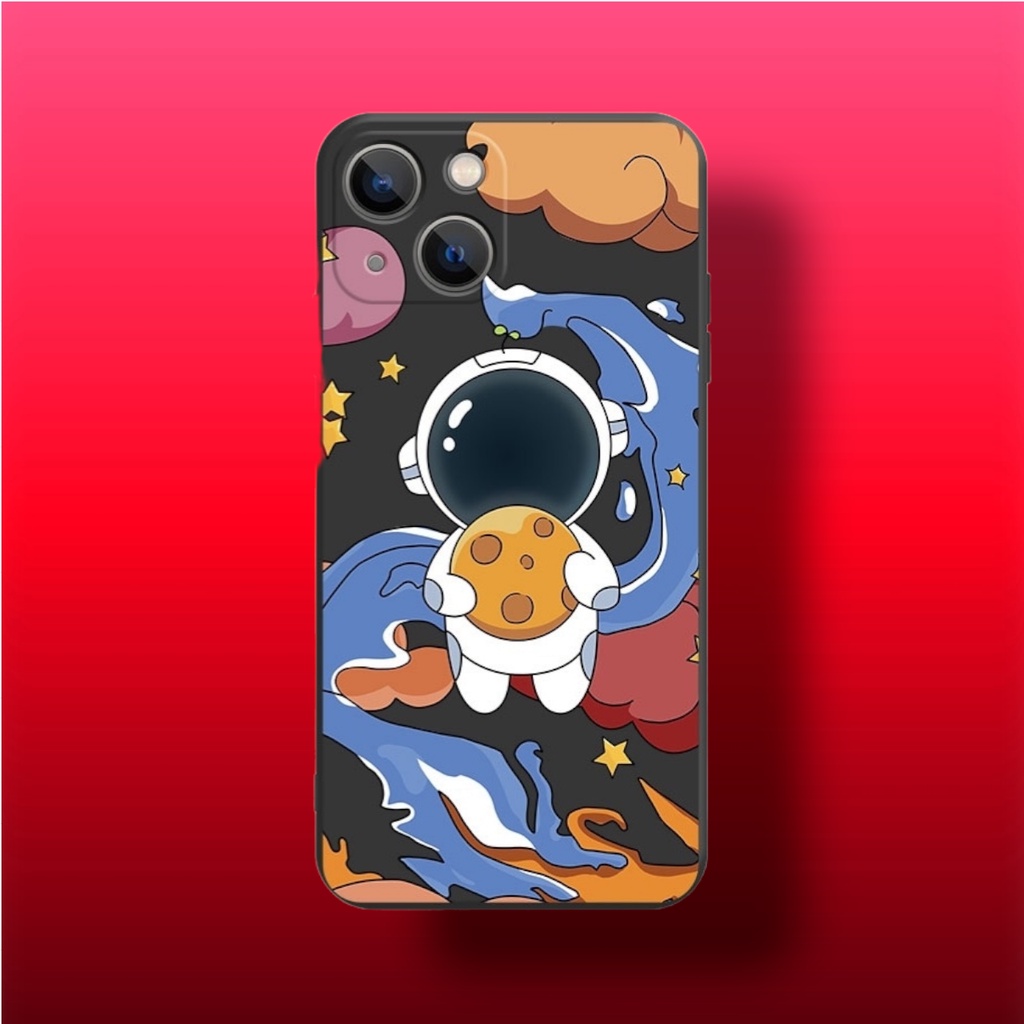 Ốp lưng Xiaomi Redmi Note 9,Note 9s,Note 9 Pro,Redmi Note 8,Note 8 Pro,Redmi Note 7,Note 5,Note 5 Pro Vuông Phi hành gia X75