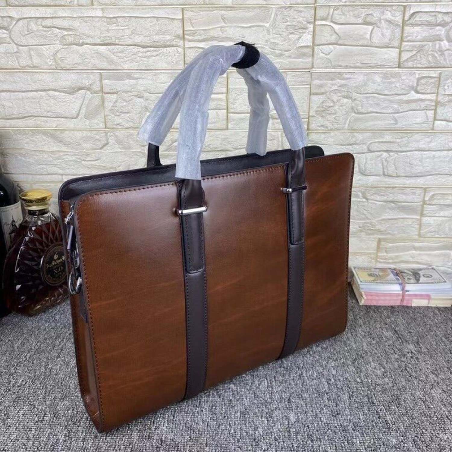 Cặp Da Thật BALIDIYA Khóa Số.06858.
