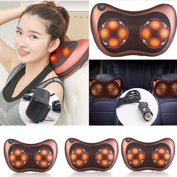 Gối mát xa hồng ngoại 8 bi