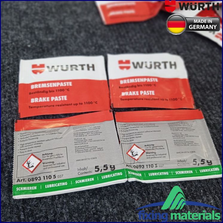 [HCM]Mỡ tra má phanh WURTH Brake Paste SX Đức 5.5g