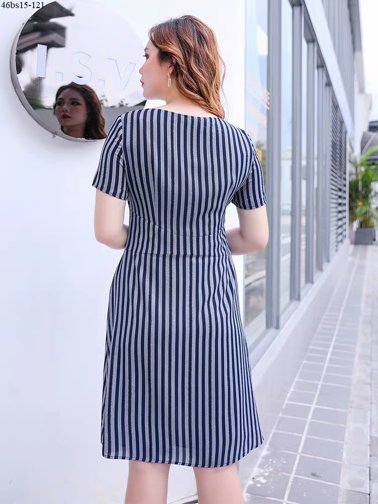 ĐẦM SỌC CÁCH ĐIỆU BIG SIZE THANH LỊCH
