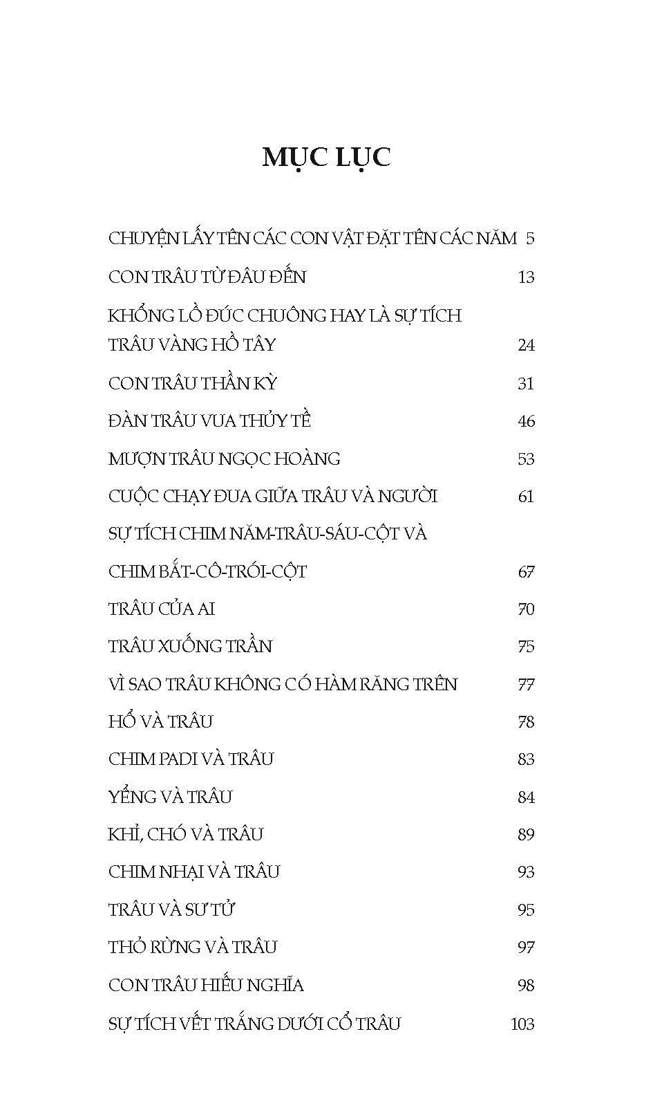 Những Câu Chuyện Về Trâu