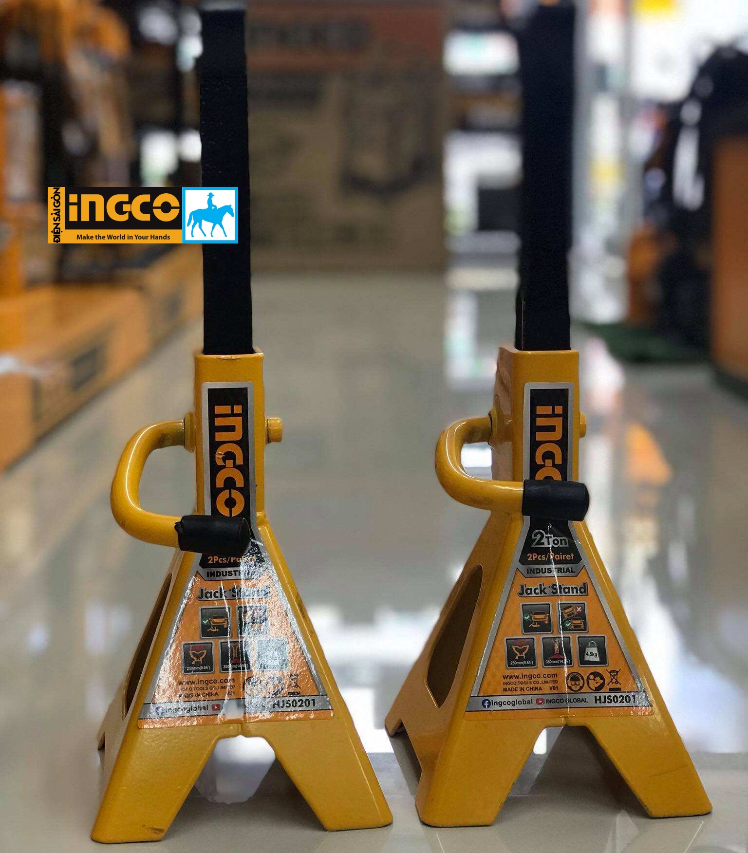 Bộ 2 đội kê 2 tấn Ingco HJS0201