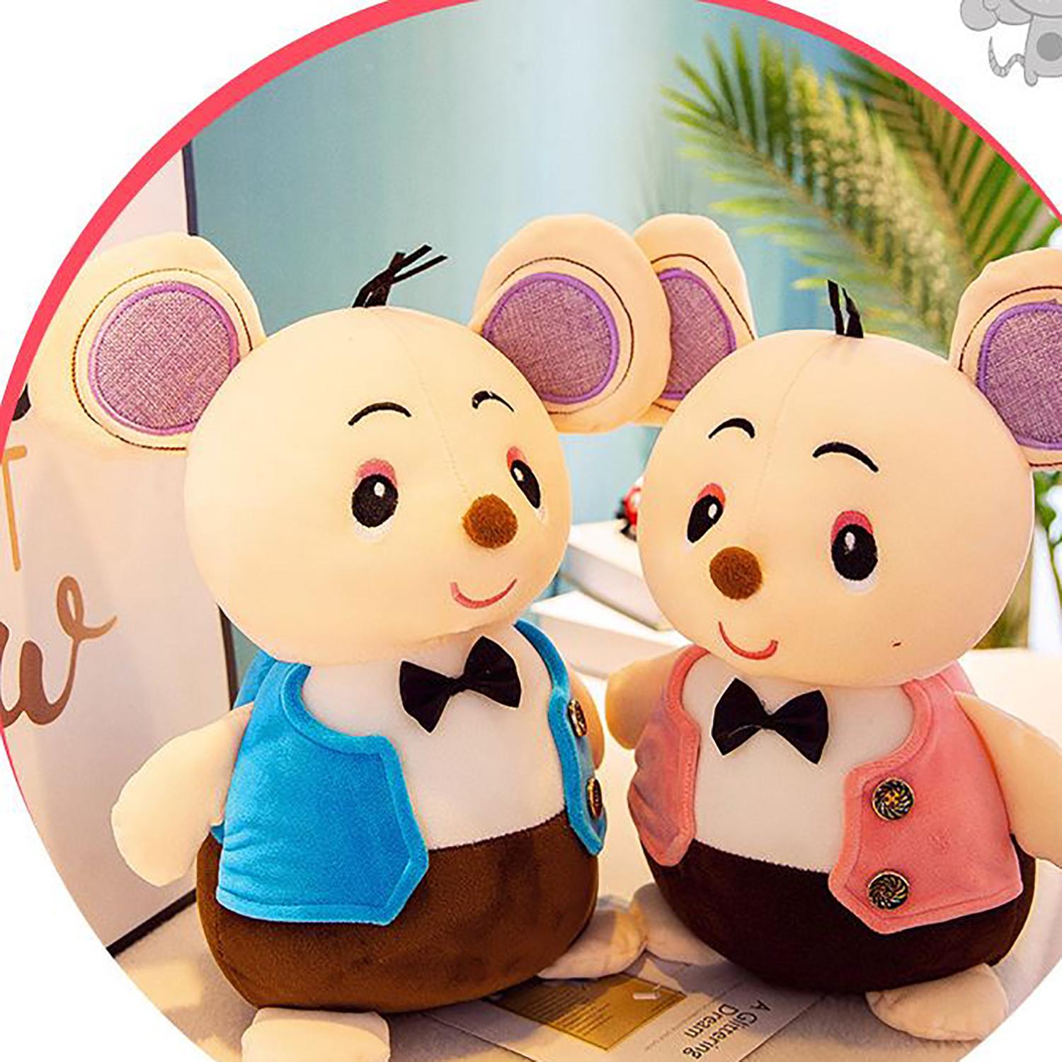 Gấu bông 25cm Chuột áo cute