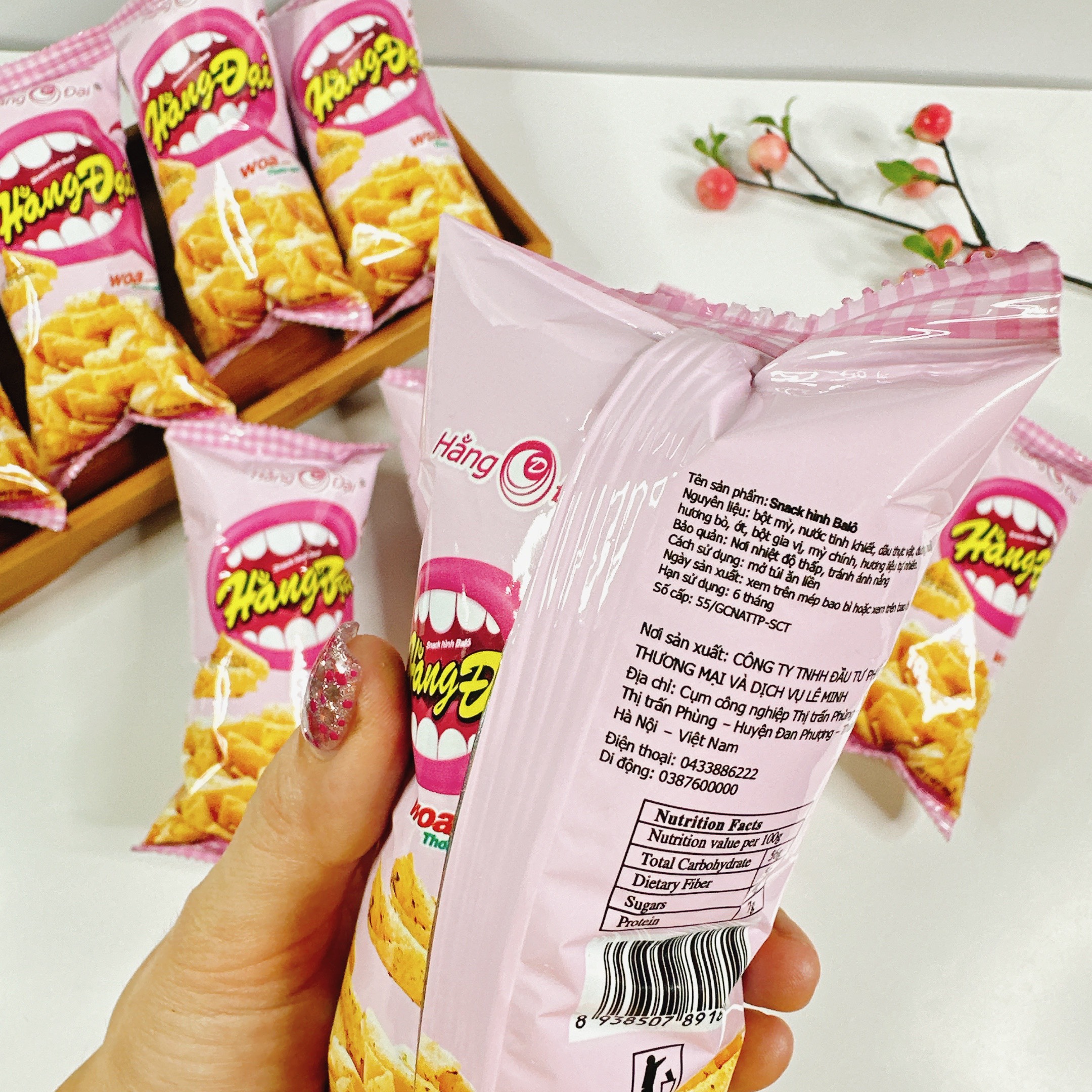 Snack Hằng Đại hình balo gói 20g
